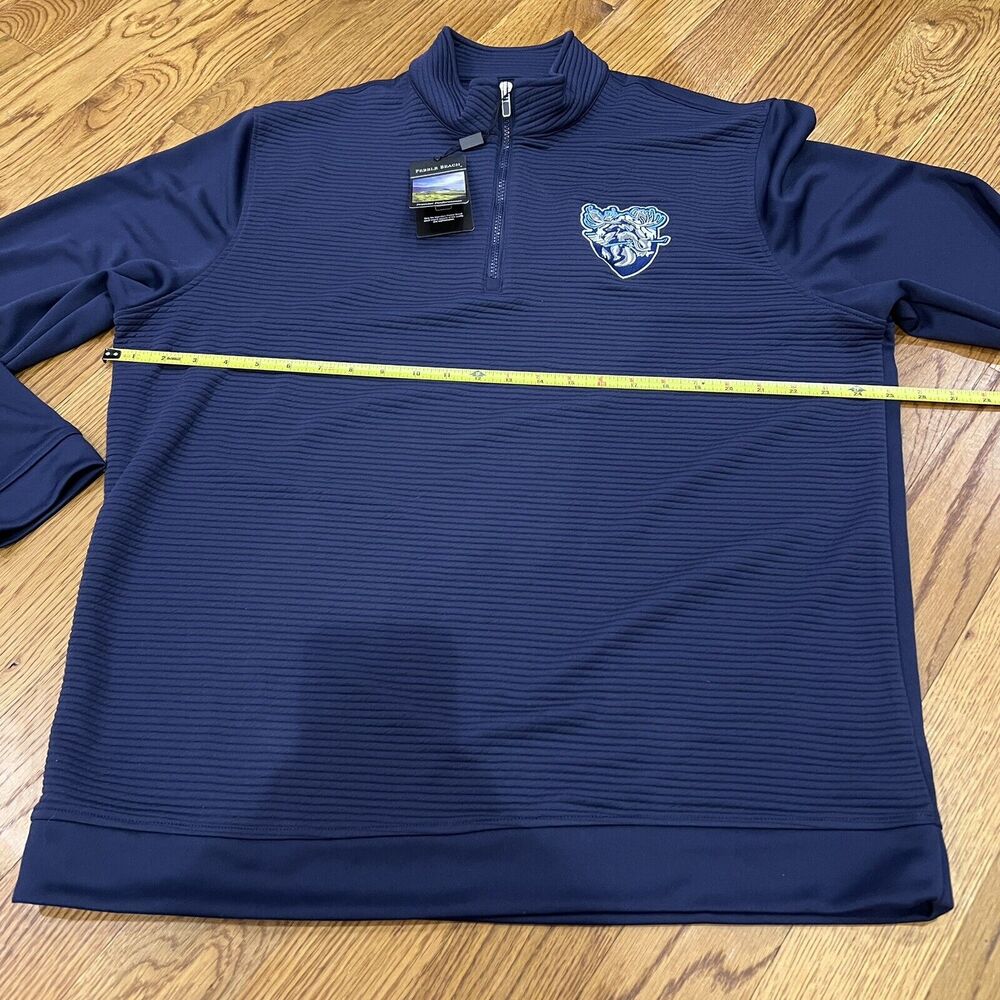NWT Pebble Beach 1/4 Zip Golf Pullover Size XL Blue Men Breathable - Picture 8 of 14